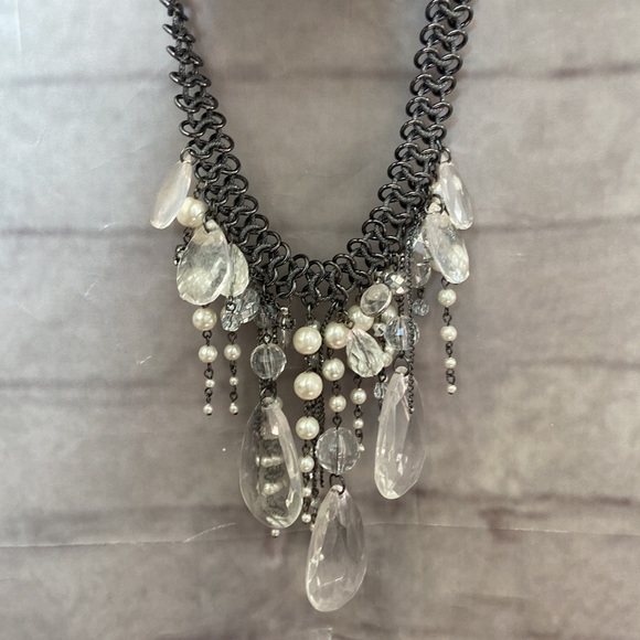 Teardrop Necklace/Cascading Beads - Picture 9 of 9